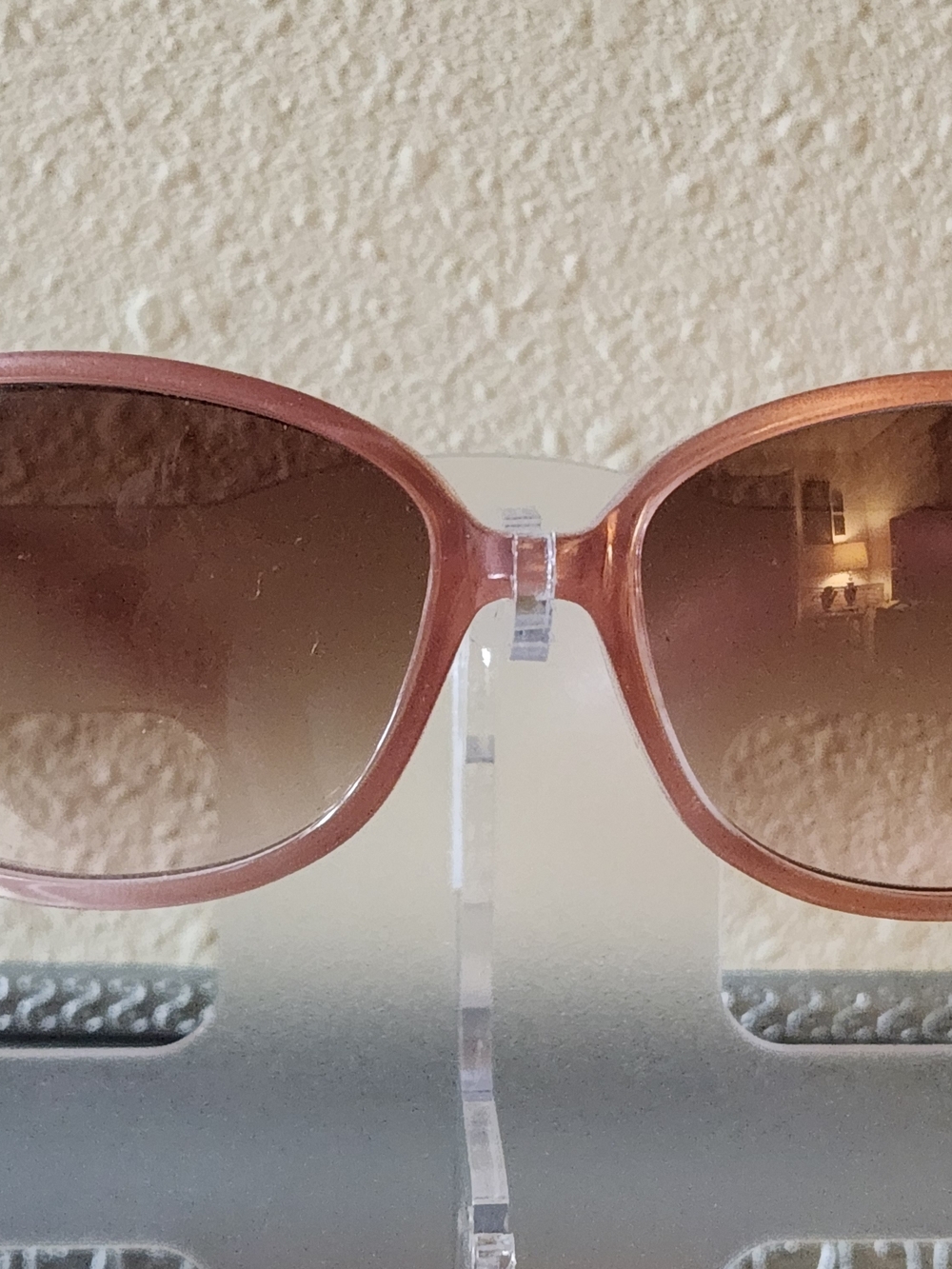 Juicy Couture Pink Frame Sunglasses with Brown Gradient Lenses